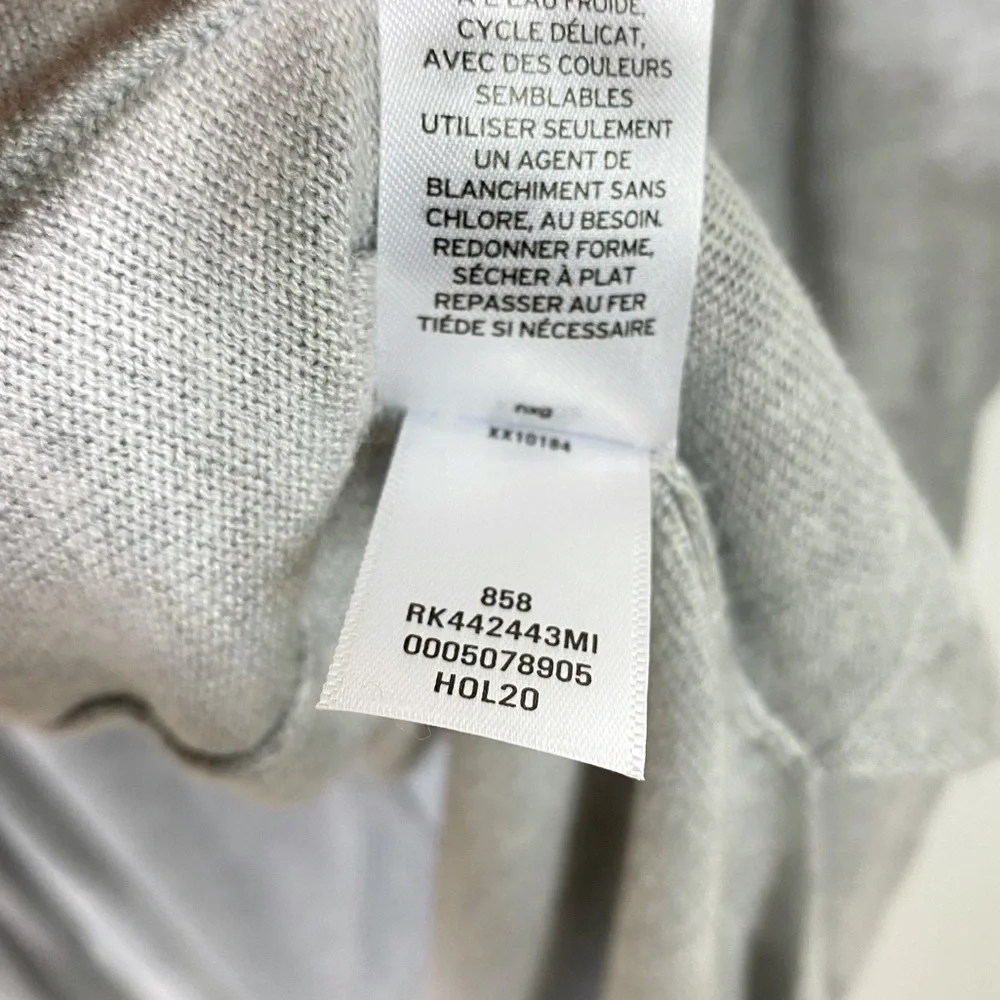 Abound Solid Knit Open Front Long Sleeves Longline Cardigan In Grey Size L NWT